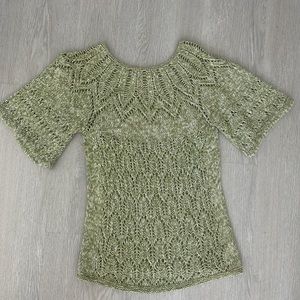 Handmade knit top, great for summer.